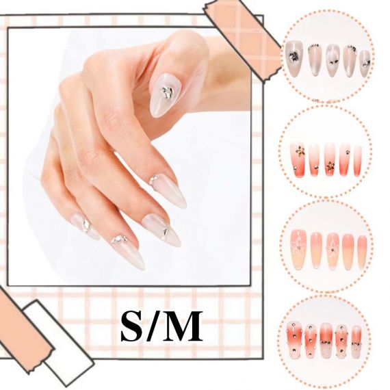ネイルチップ 4個セット 秋冬 ネイルチップ 人気 和風 かわいい シンプル 人気 女性おしゃれな 上級 成人式 入学式 卒業式 結婚式 パーティー 日常生活 花嫁ネイル 光沢 つけ爪