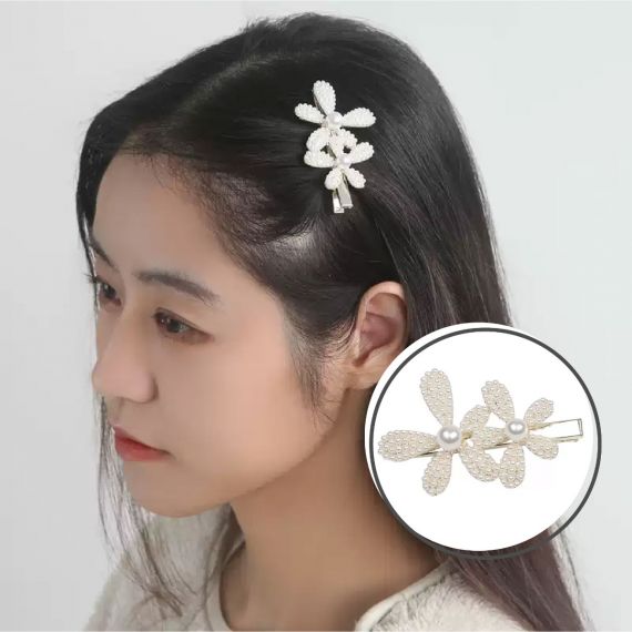 バレッタ 髪飾り ヘアピン 髪留め ヘアークリップ ヘアアクセサリー ヘッドドレス 花 成人式 パーティー 結婚式 入学式 卒業式