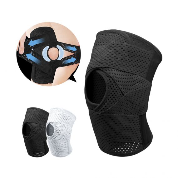 シリコンサポーター 膝サポーター ヒザ専用 膝専用 1枚入り 男女兼用 ひざ 膝関節 ウォーキング 簡単装着 蒸れにくい 動きやすい 固定 強力 歩行 転倒防止 サポート 健康 運動 