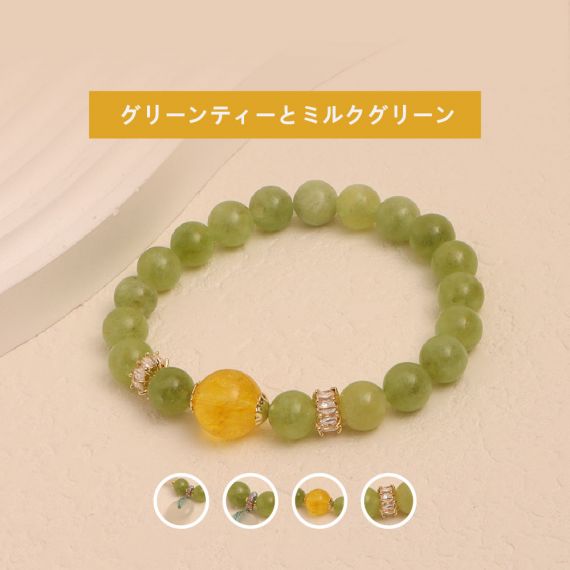 [開運 金運 仕事運 ] 天然石 ブレスレット 8MM ストロベリークォーツ 天然石ブレスレットパワース トーンブレスレッ スアクセサリー 